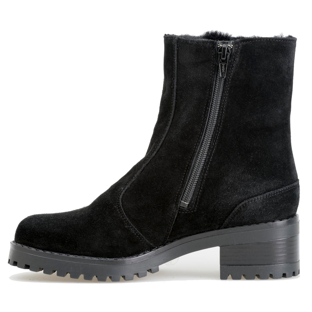 Ankle boot black suede