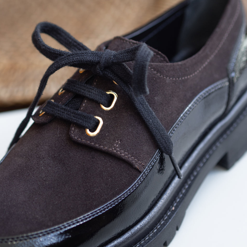 Dina lace-ups black/brown