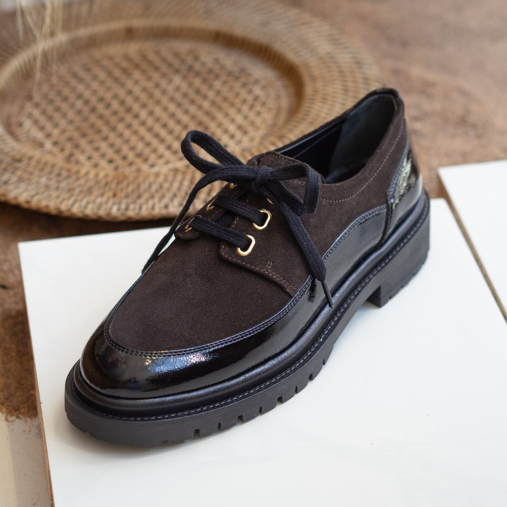 Dina lace-ups black/brown